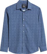 W.R.K Trim Fit Mélange Performance Button-Up Shirt