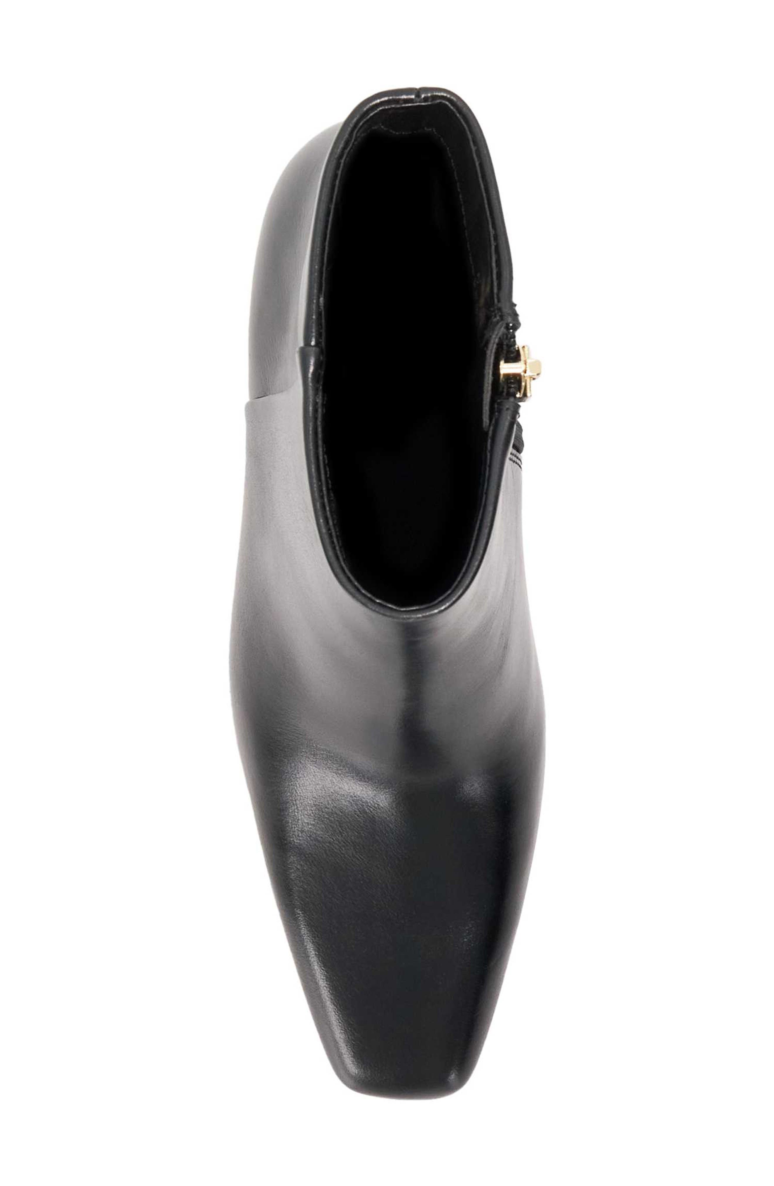 Dune London Panamas Block Heel Bootie, Alternate, color, Black