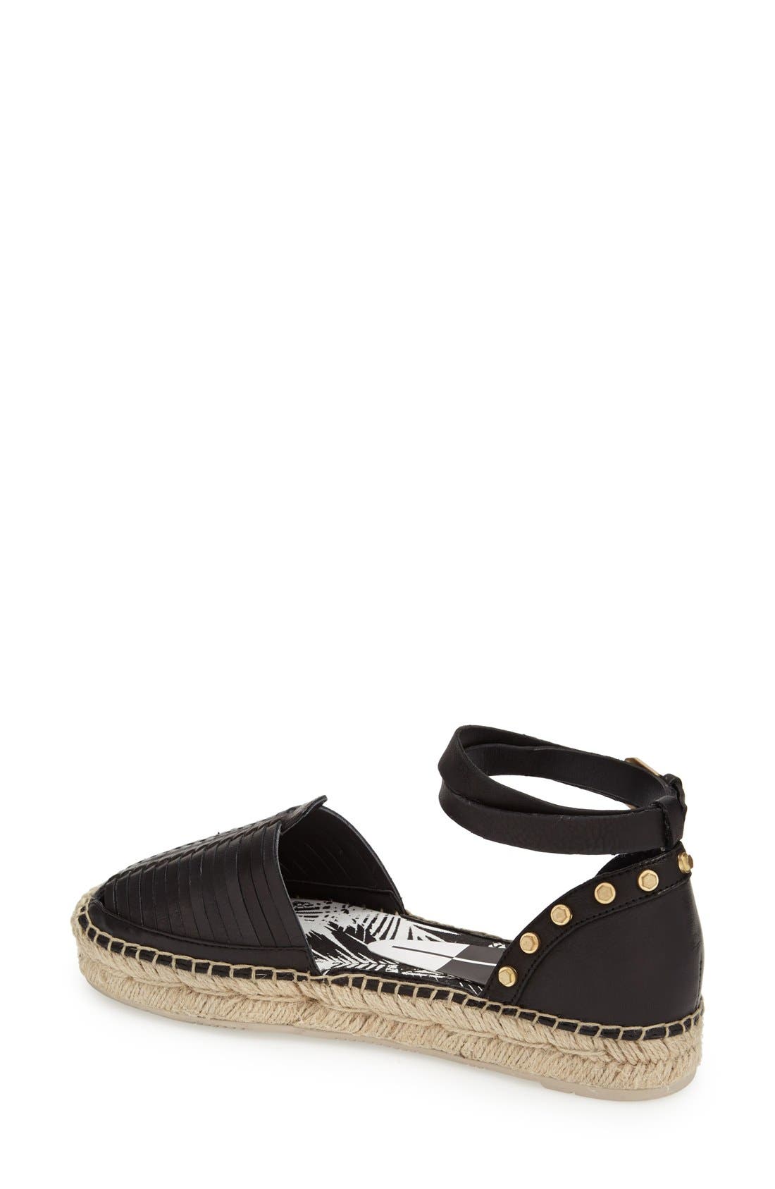 Dolce Vita 'Ceyla' Leather Ankle Strap Espadrille, Alternate, color, 