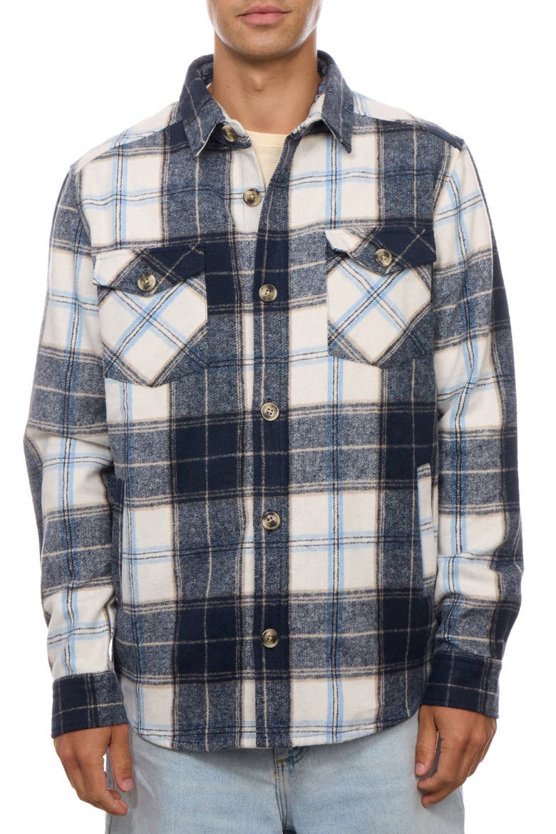 Heavyweight Shirt Jacket, Main, color, NAVY