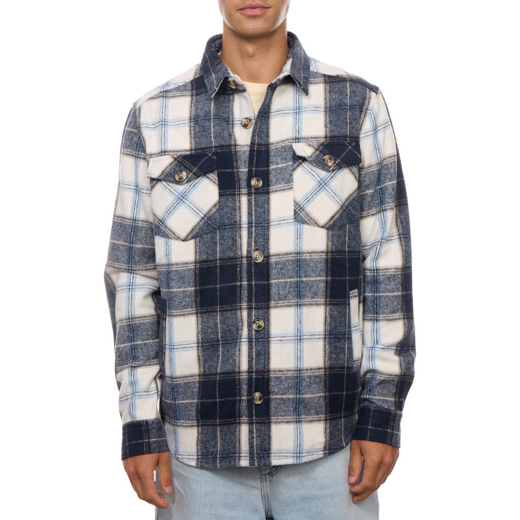 Px Heavyweight Shirt Jacket In Navy