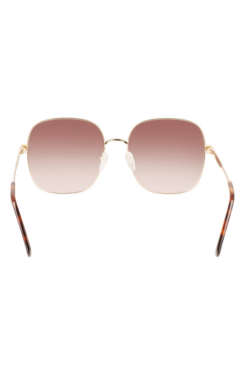 Longchamp 59mm Monogram Square Sunglasses, Alternate, color,