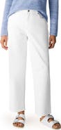 Eileen Fisher High Waist Ankle Straight Leg Jeans