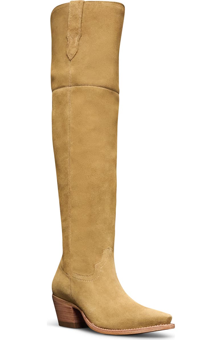 Tecovas Bailey Sahara Over the Knee Boot, Main, color, Sienna
