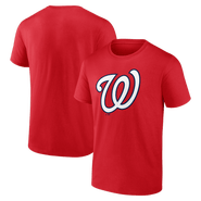 Logo Athletic Men's Logo Athletic Red Washington Nationals Official Logo T-Shirt