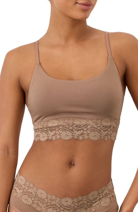 Lace Modern Scoop Bralette Made With Organic Cotton
