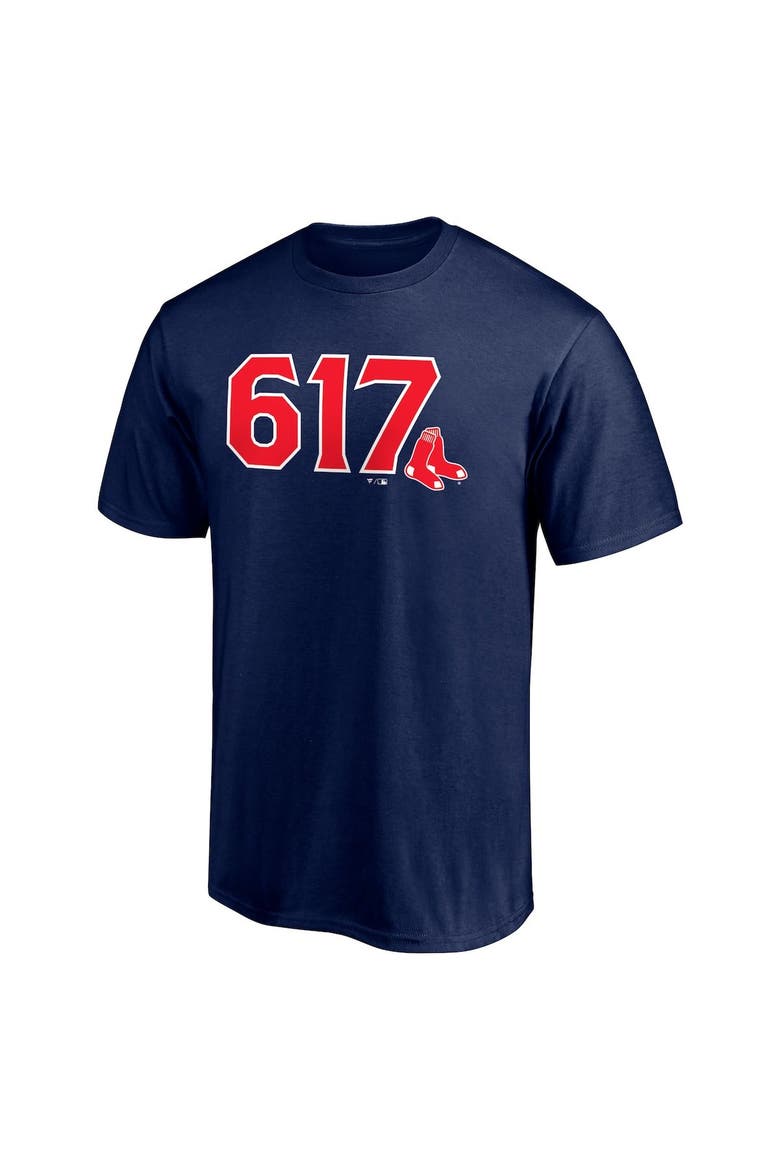 Men's Fanatics Branded Navy Boston Red Sox Hometown 617 T-Shirt, Alternate, color, Navy