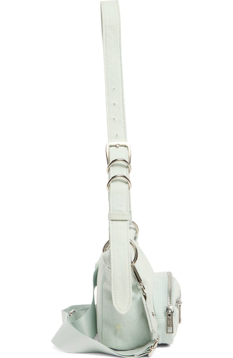 Madden Girl Denim Mini Hobo Bag, Alternate, color,