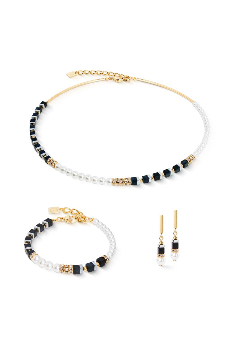 Precious Fusion Offset Bracelet, Alternate, color, Black - Pearl