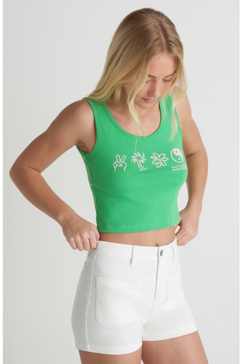 Three Days Graphic Crop Tank, Alternate, color, ISLAND GREEN