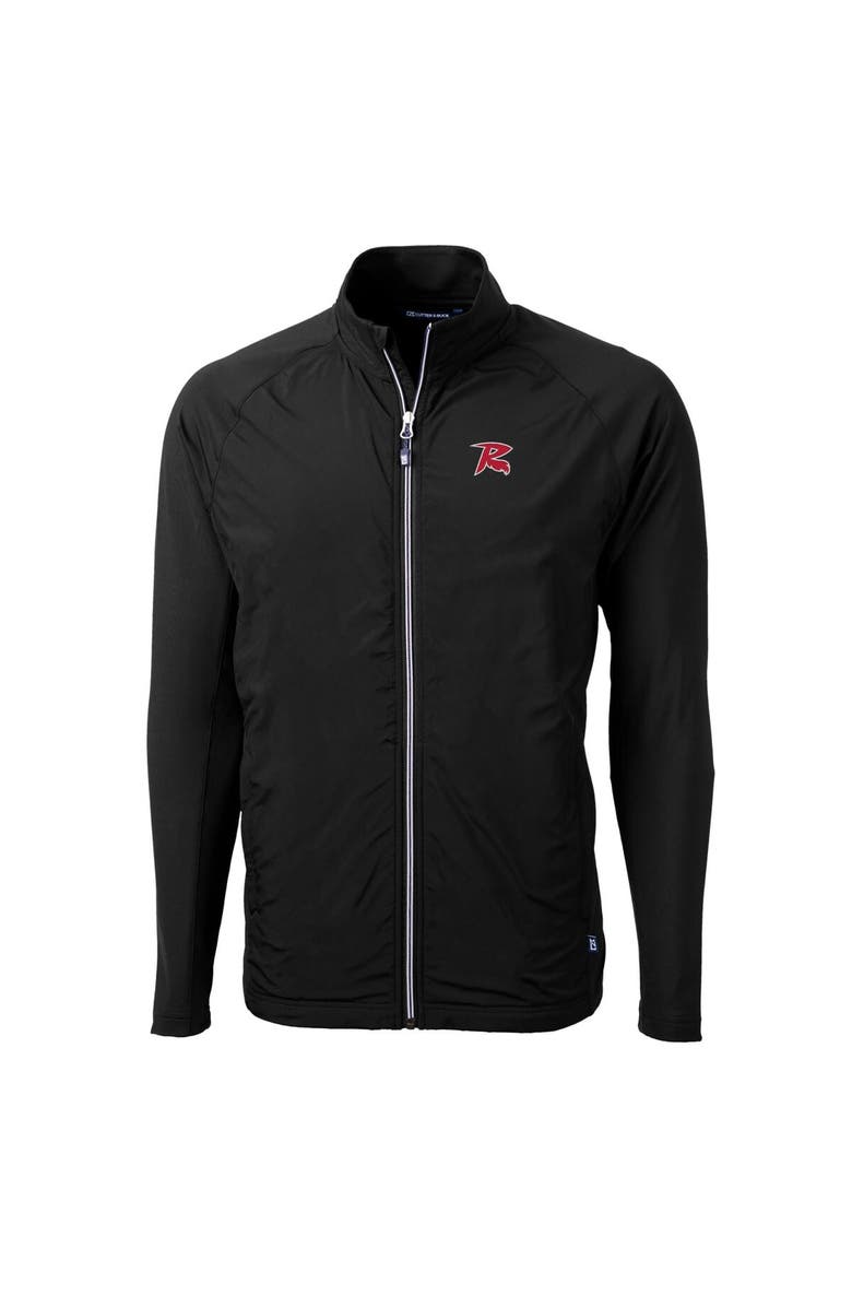Cutter & Buck Men's Cutter & Buck Black Richmond Flying Squirrels Adapt Eco Knit Hybrid Recycled Full-Zip Jacket, Alternate, color,