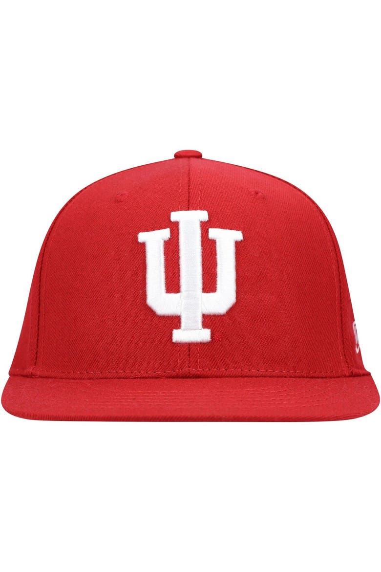 Men's Top of the World Crimson Indiana Hoosiers Team Color Fitted Hat, Alternate, color, Crimson