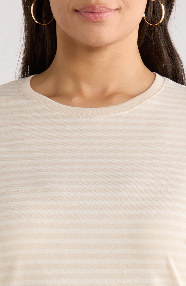 Nordstrom Relaxed Fit Pima Cotton Crewneck T-Shirt, Alternate, color, Beige- Ivory Daphney Stp