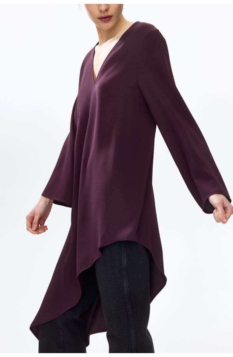 H&M Asymmetric dress, Alternate, color, Plum Purple