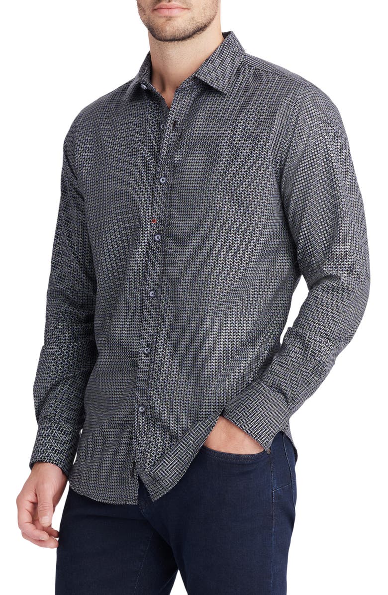 Robert Graham Dex Long Sleeve Button-Up Shirt Valor Long Sleeve Button-Up Shirt, Alternate, color, Black Multi