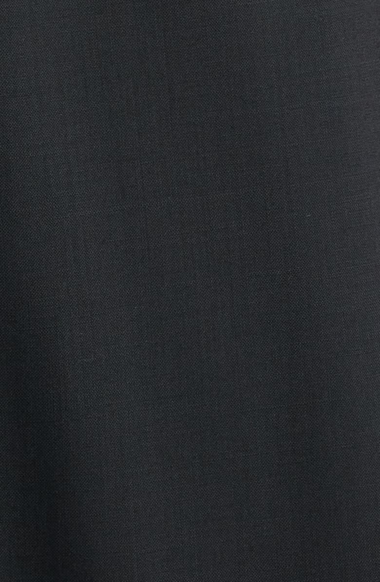 BOSS Dulera Belted Virgin Wool Shirtdress, Alternate, color, Black