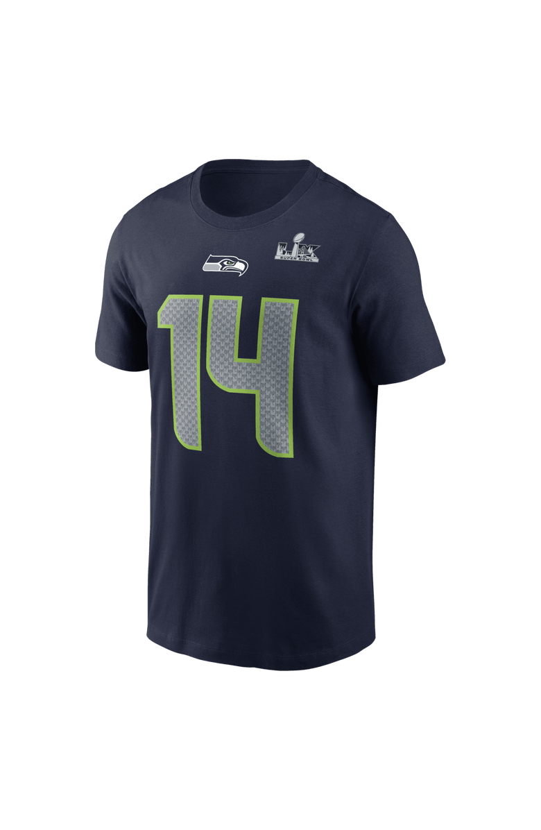 Nike Men's Nike Sam Darnold College Navy Seattle Seahawks Super Bowl LX Patch Name & Number T-Shirt, Alternate, color, College Navy