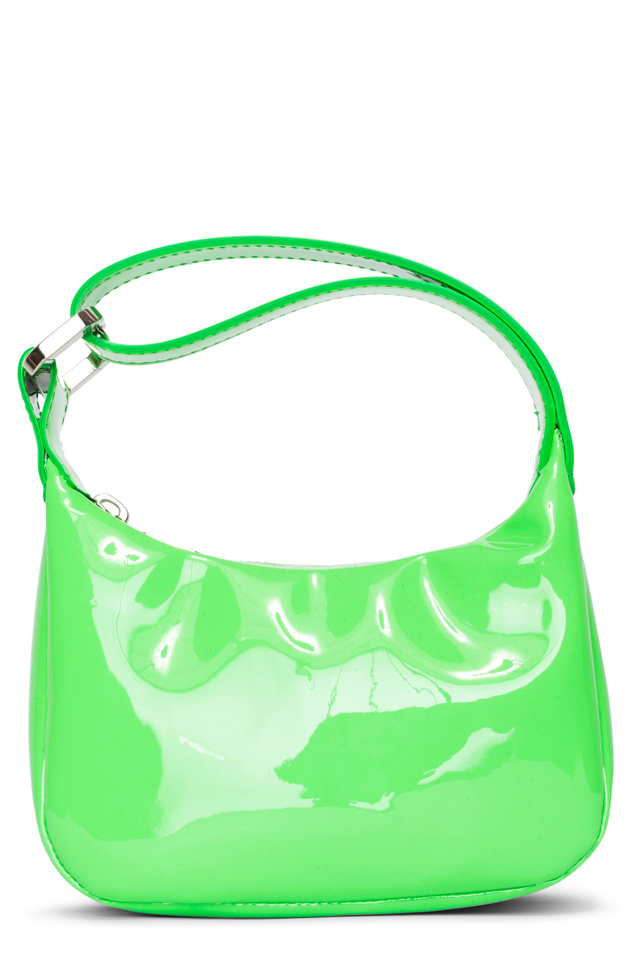 EÉRA Mini Moonbag Patent Top Handle Bag, Main, color, 