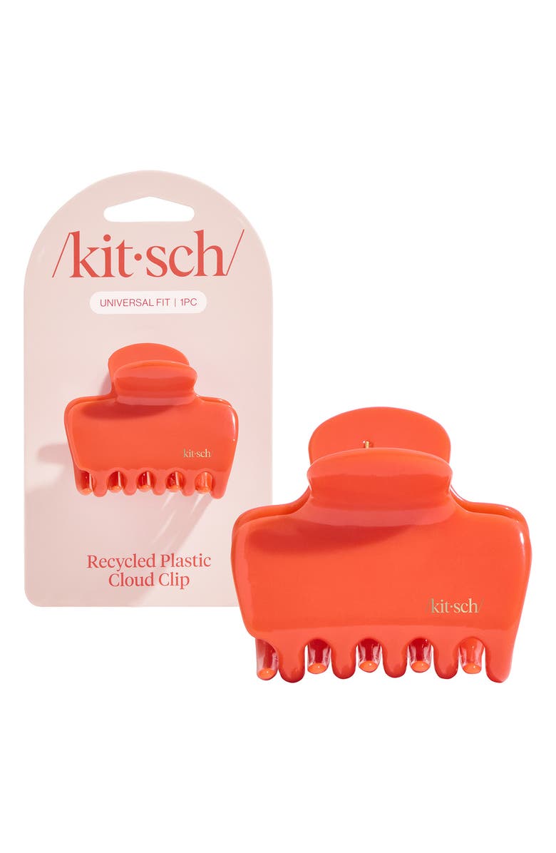 Kitsch Cherry Cloud Medium Claw Clip, Alternate, color, Cherry
