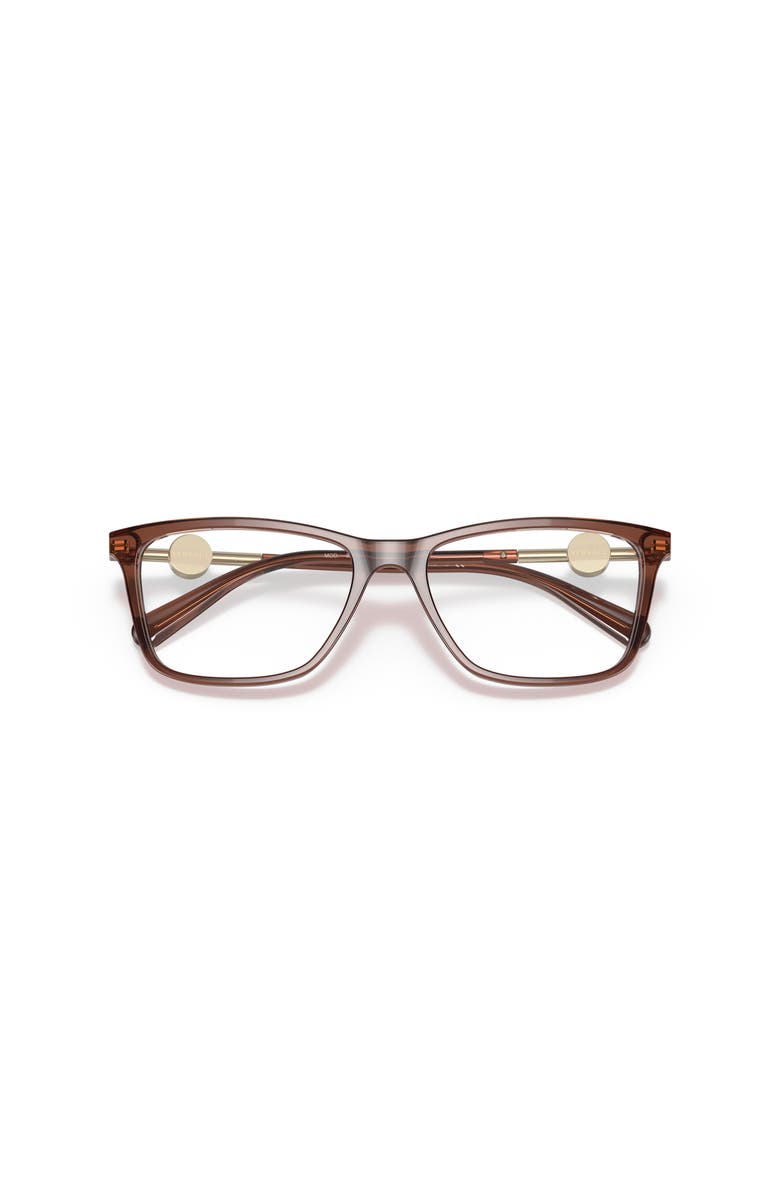 Versace 53mm Rectangle optical glasses, Alternate, color, Brown