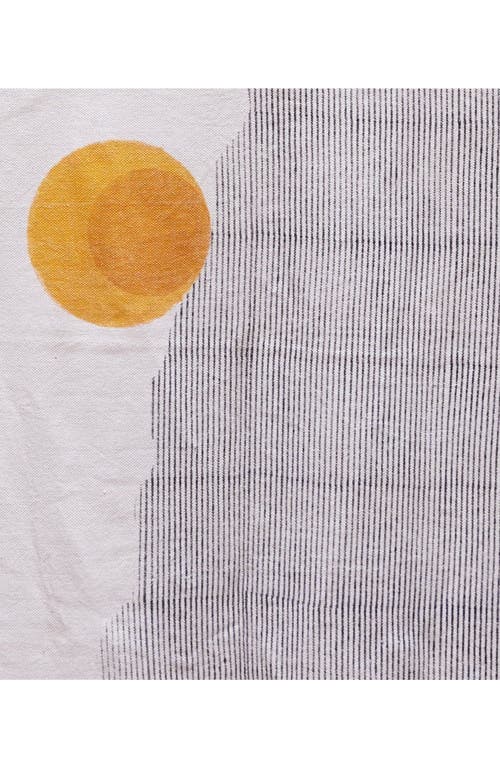 CQC LA New Sun Rug - 4' x 6' in White, Yellow, Black  product