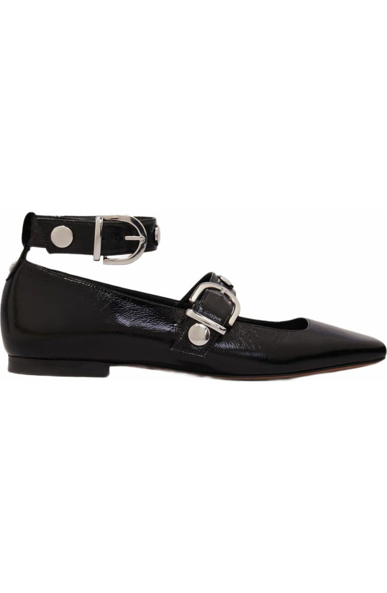 maje Studded leather Mary Jane flats, Main, color,