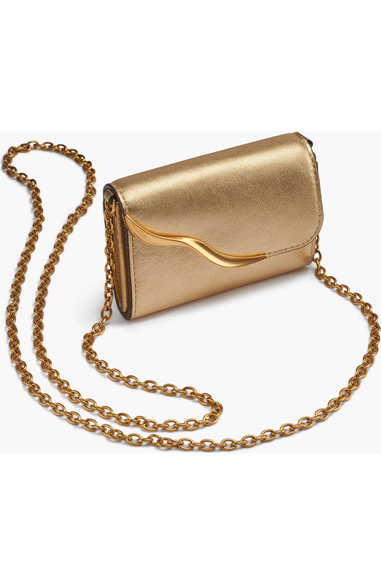 Donna Karan New York Malverne Metallic Wallet On String, Main, color, Gold