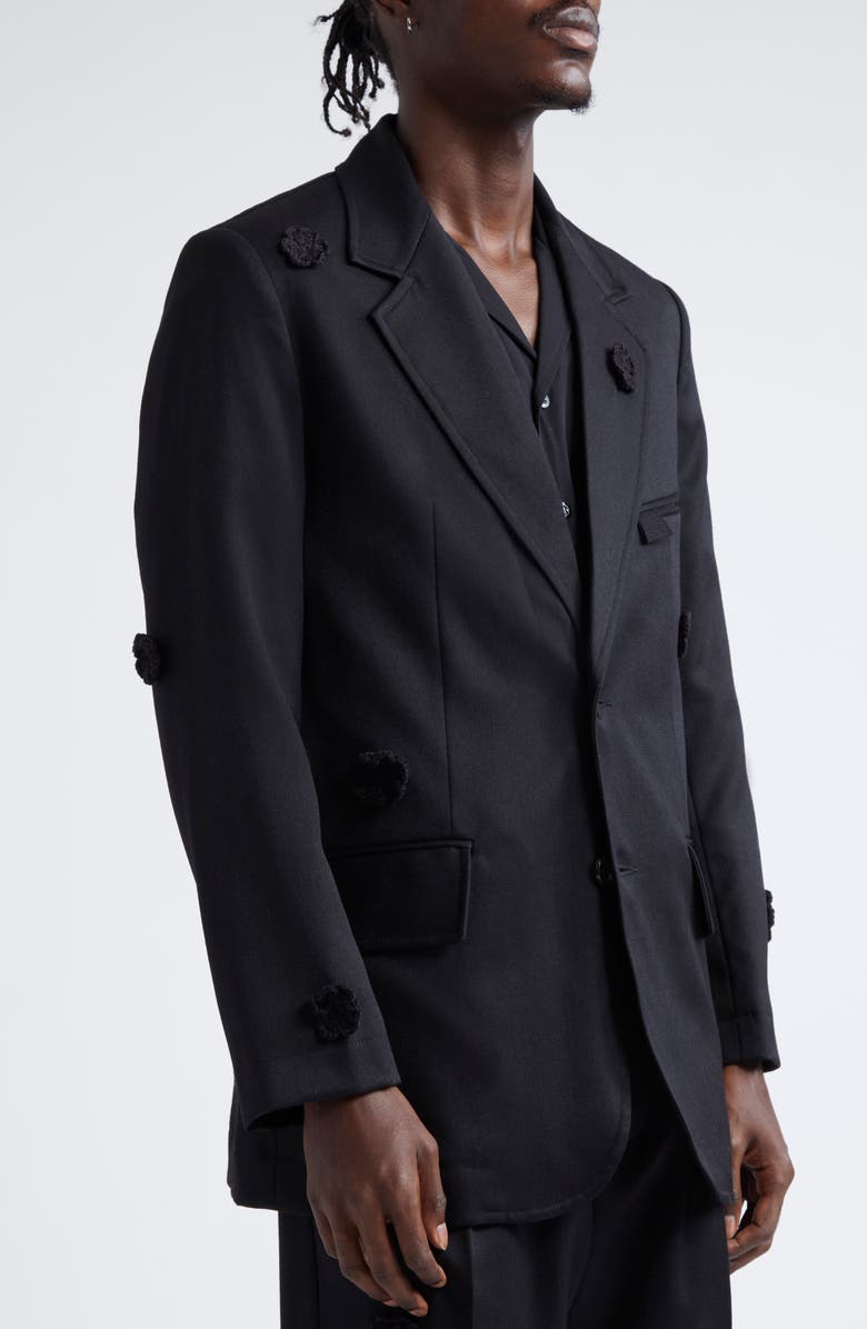 SONG FOR THE MUTE Daisy Oversize Wool Blazer, Alternate, color, 