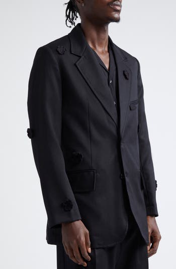 ★Dunst★ UNISEX OVERSIZED WOOL BLAZER BLACK CHECK_UDJA4C104 Dunst Unisex Oversized Wool Blazer in Black Check at Parc