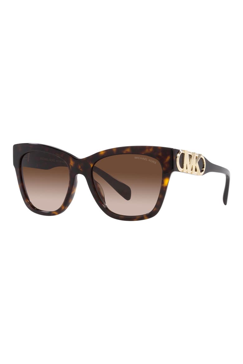 Empire 55mm Gradient Cat Eye Sunglasses, Alternate, color, DK TORT