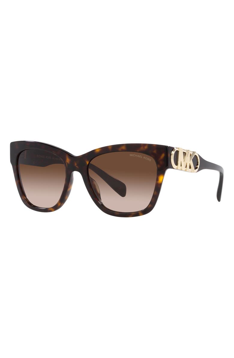Michael Kors Empire 55mm Gradient Cat Eye Sunglasses, Alternate, color, Dk Tort