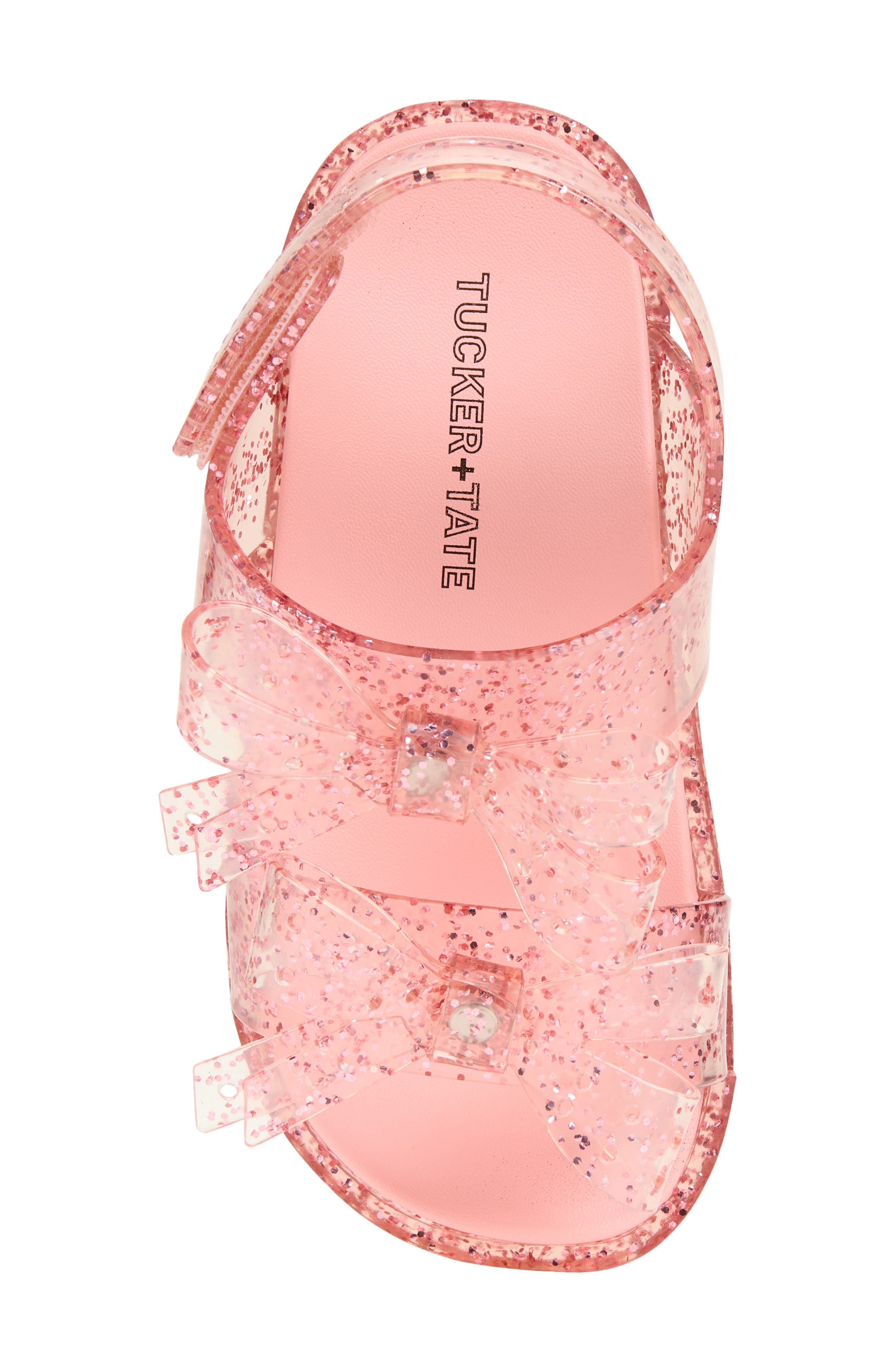 Kids' Meadow Jelly Sandal, Alternate, color, PINK GLITTER