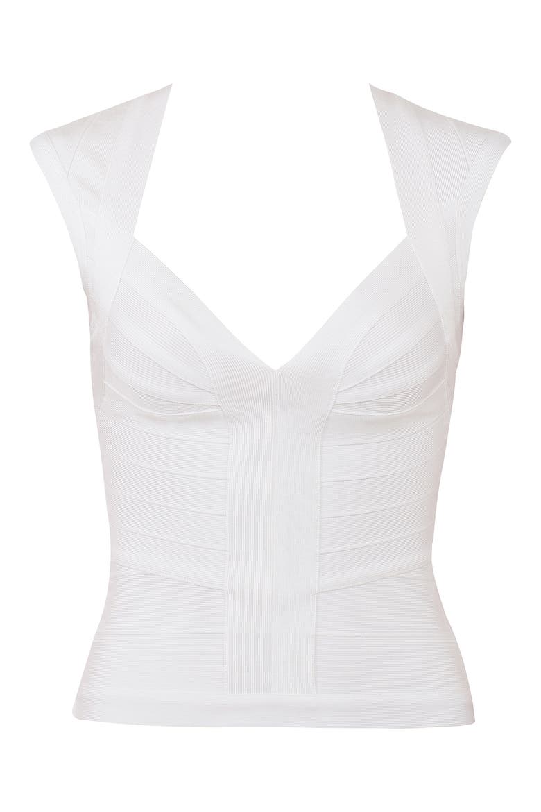 Icon White Bandage Top, Alternate, color, WHITE