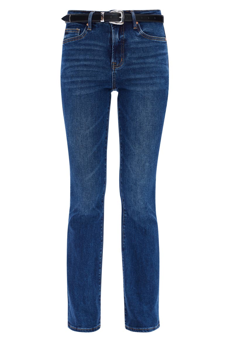 High Waist Bootcut Jeans, Alternate, color, DEEP SEA