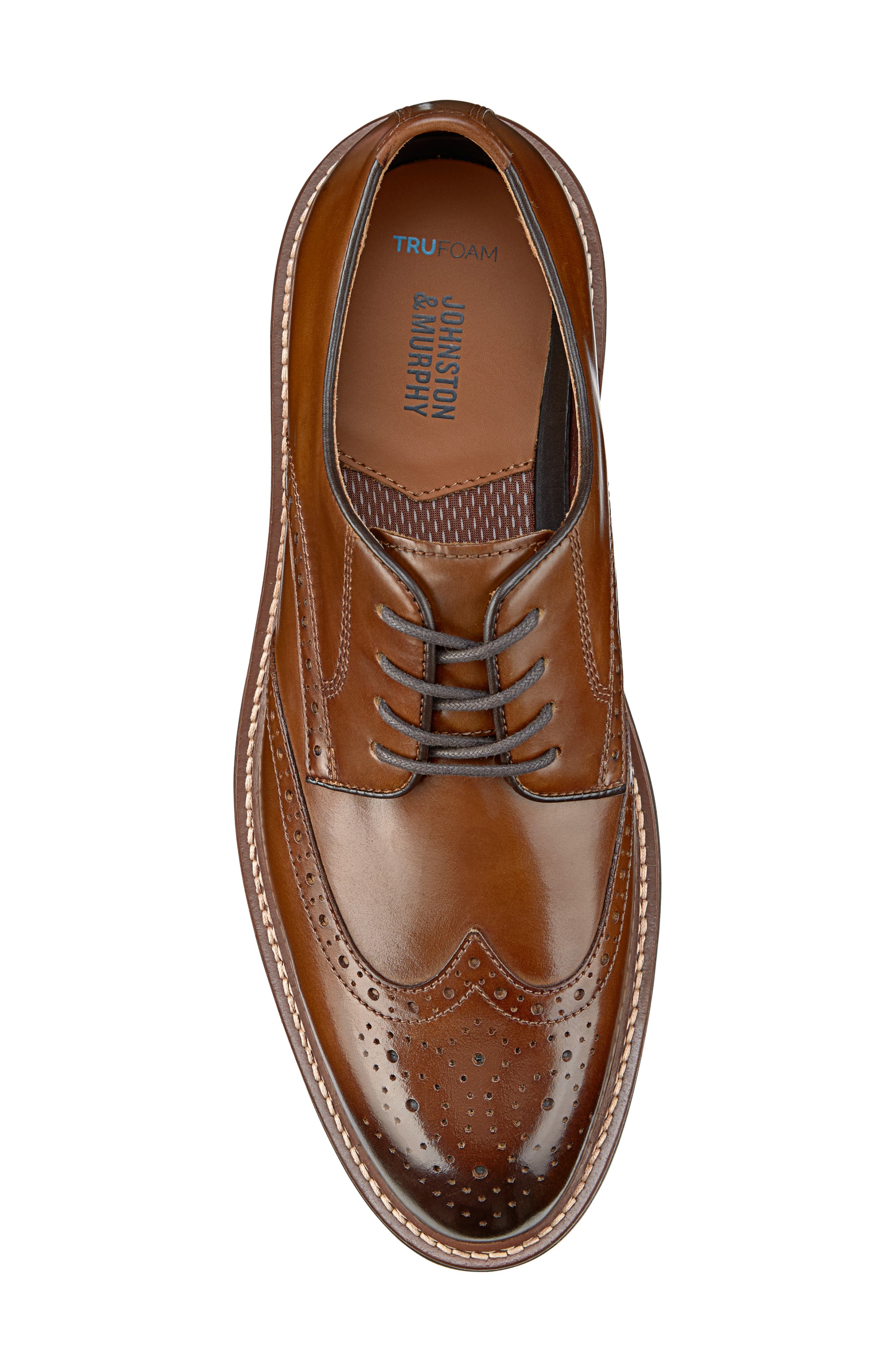 Upton Wingtip Derby, Alternate, color, TAN/TAN FULL GRAIN