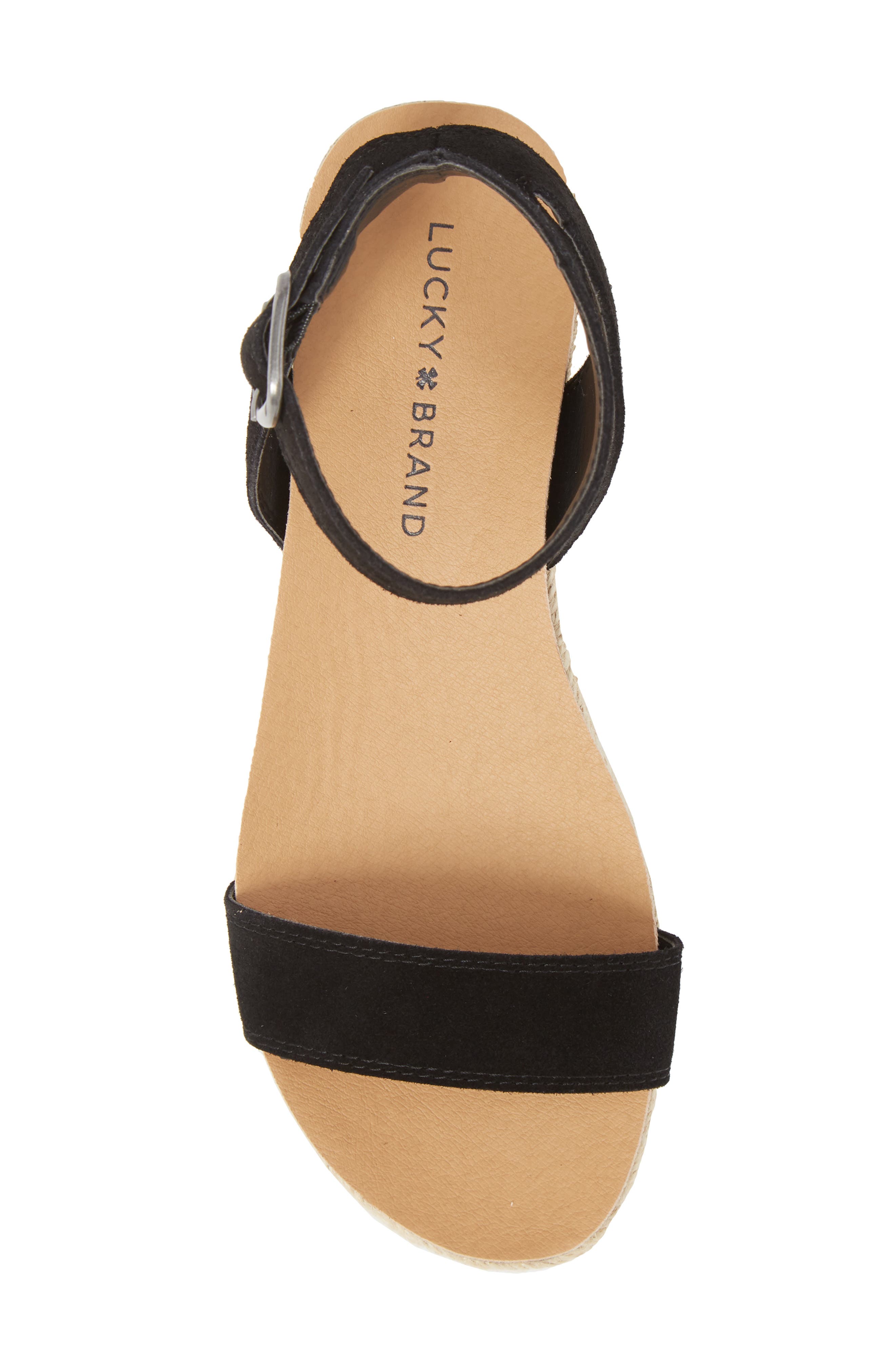 Lucky Brand Garston Espadrille Sandal, Alternate, color, Black