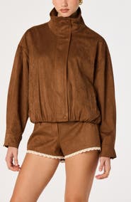 ASTR the Label Cooper Faux Suede Jacket