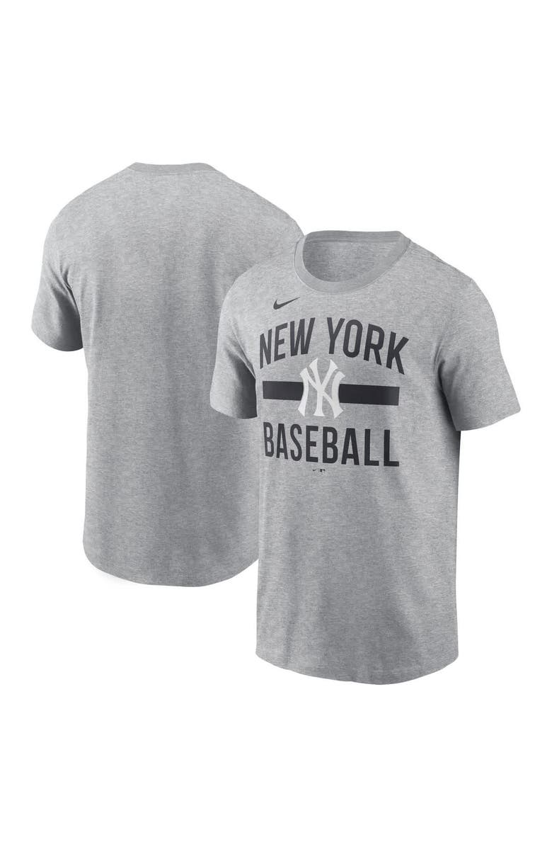 Nike Men's Nike Heather Gray New York Yankees Arched T-Shirt, Main, color, Heather Gray