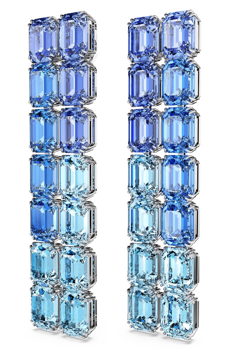 Swarovski Millenia Clip-On Drop Earrings, Alternate, color,