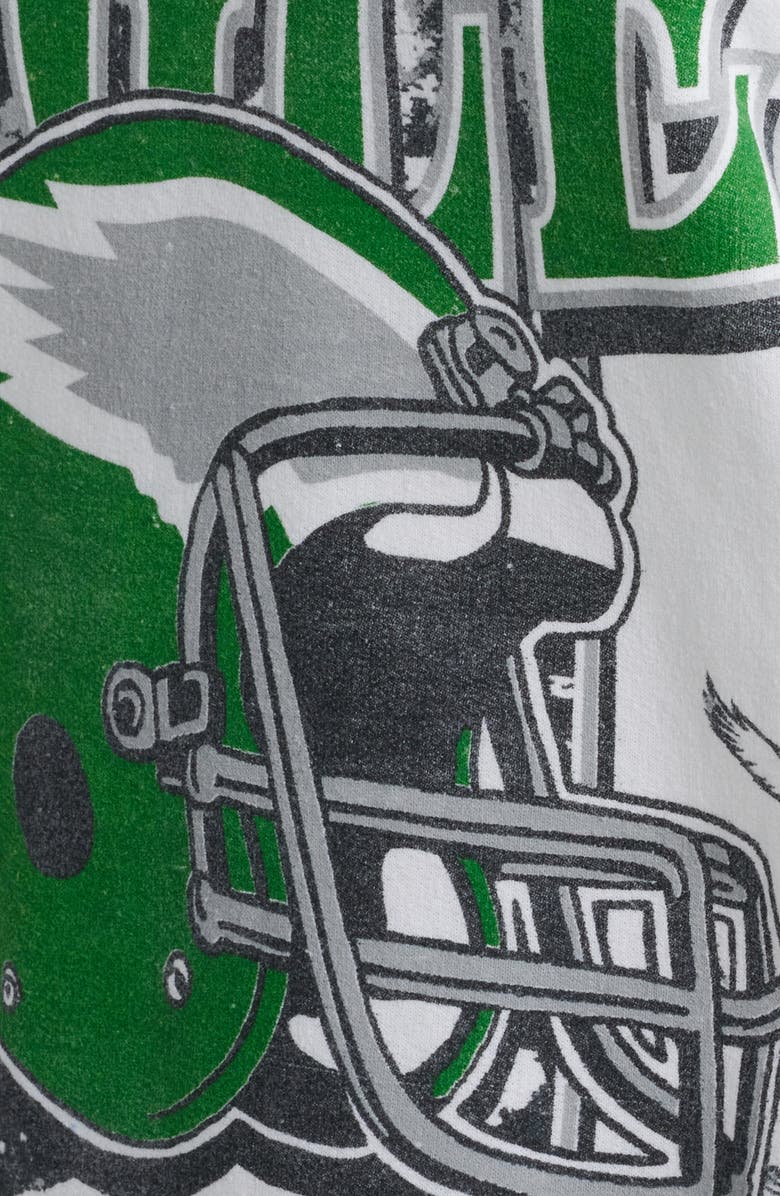 Junk Food NFL Eagles Conversion Graphic Sweatshirt, Alternate, color, White