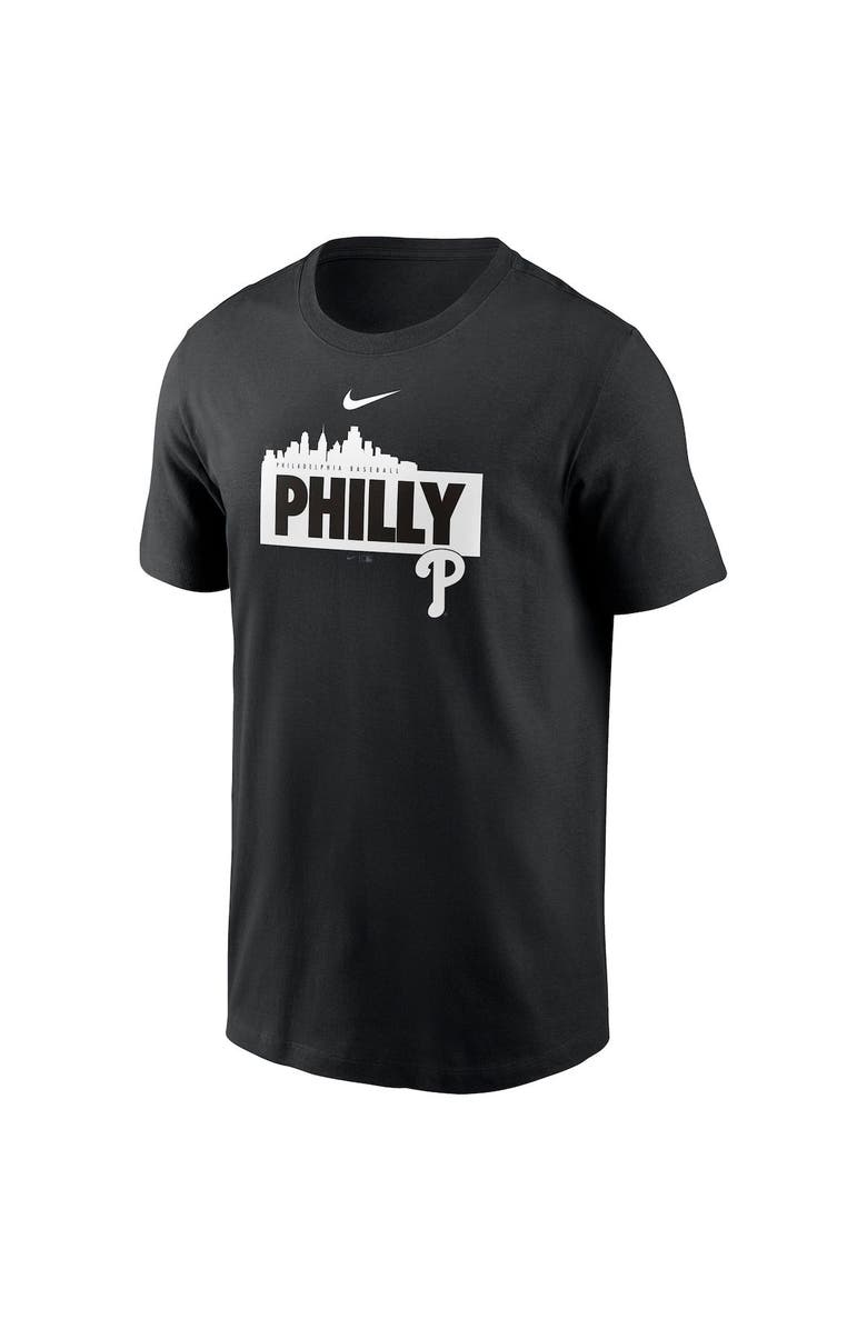 Nike Men's Nike Black Philadelphia Phillies Local Nickname Skyline T-Shirt, Alternate, color,
