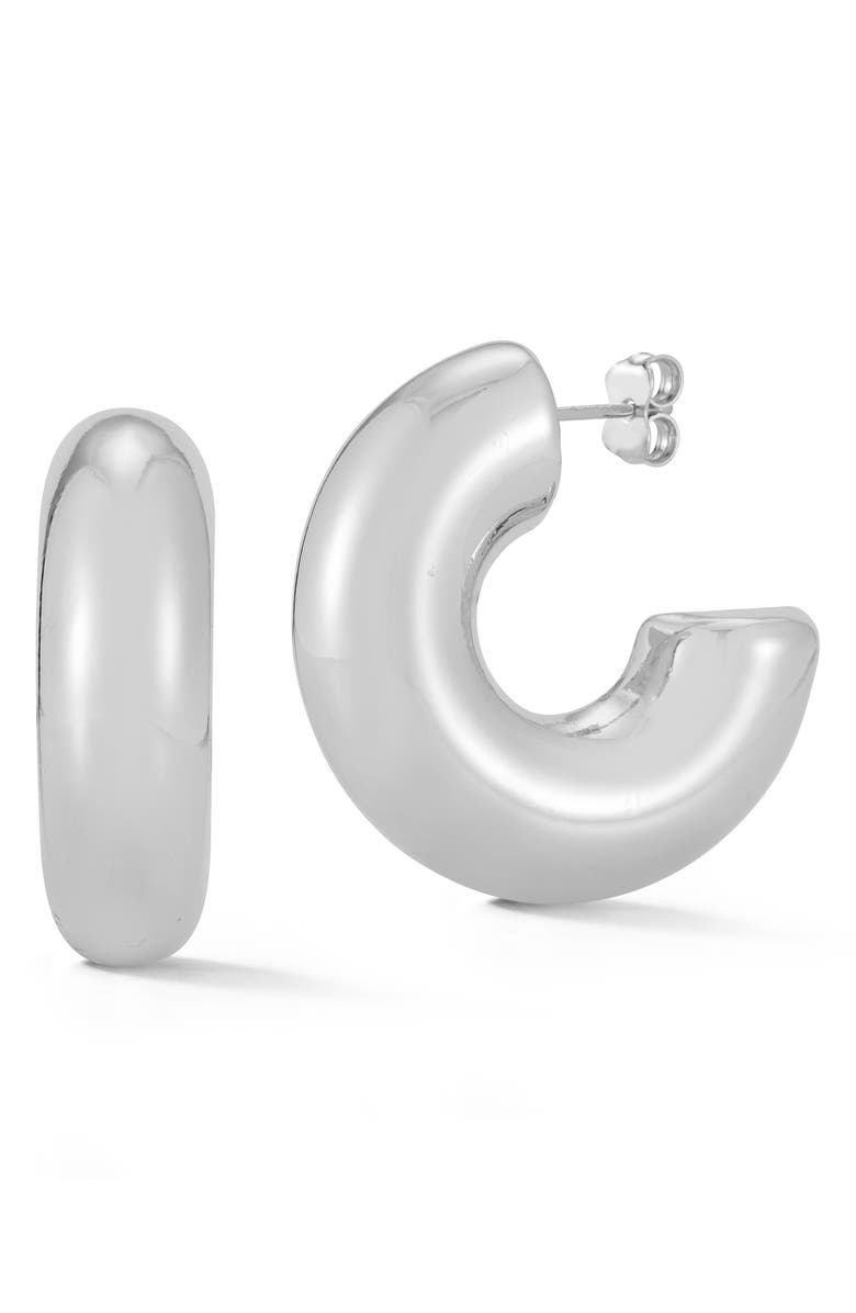 GLAZE JEWELRY Bold Hoop Earrings, Main, color, 