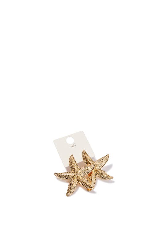Rubi Shoes Mid Charm Earring In Up Starfish Gold