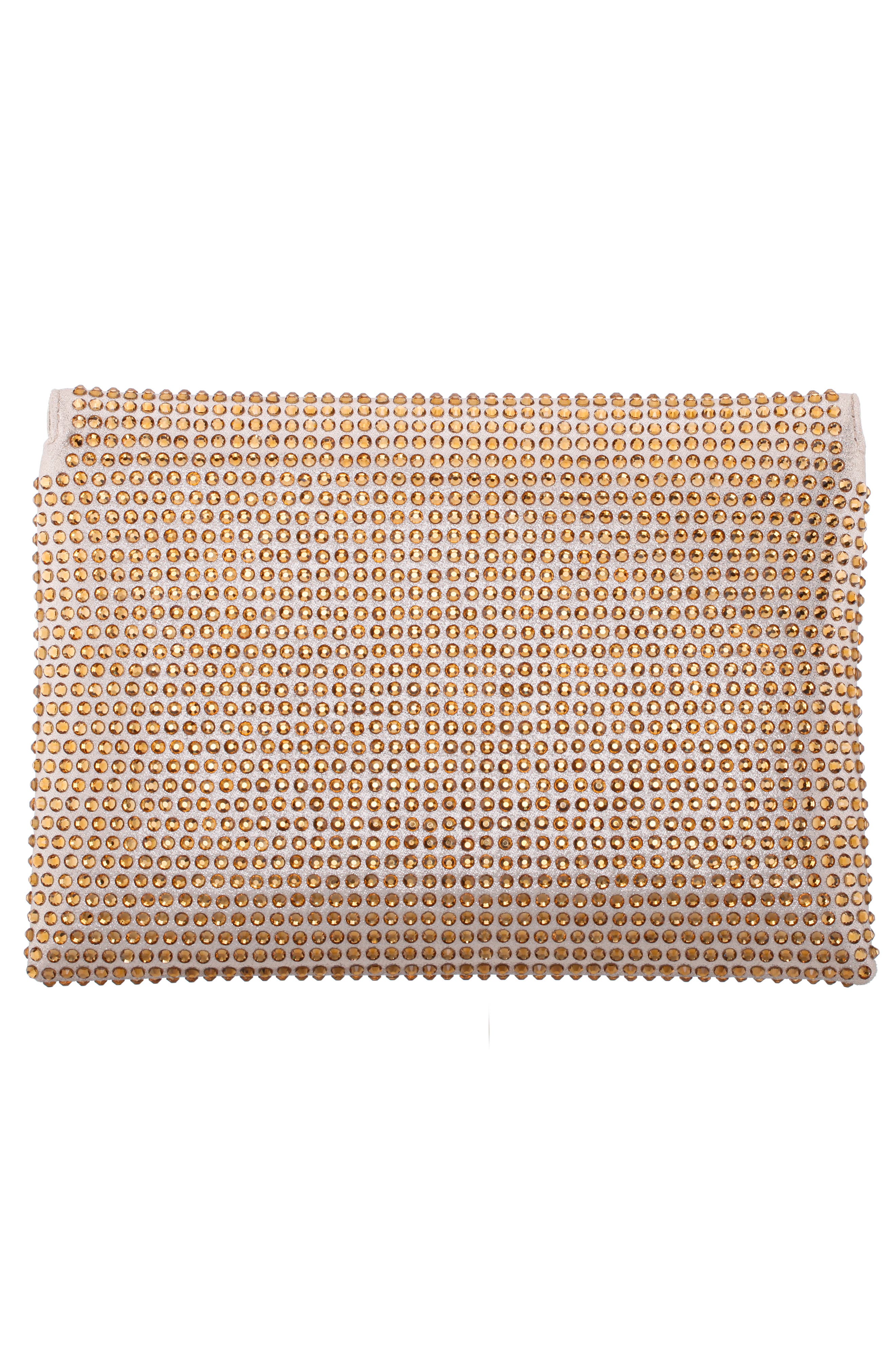 Nina Lorna Embellished Envelope Clutch, Alternate, color, Gold