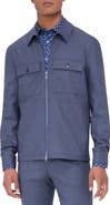 Bugatchi Zip-Up Stretch Wool Travel Jacket
