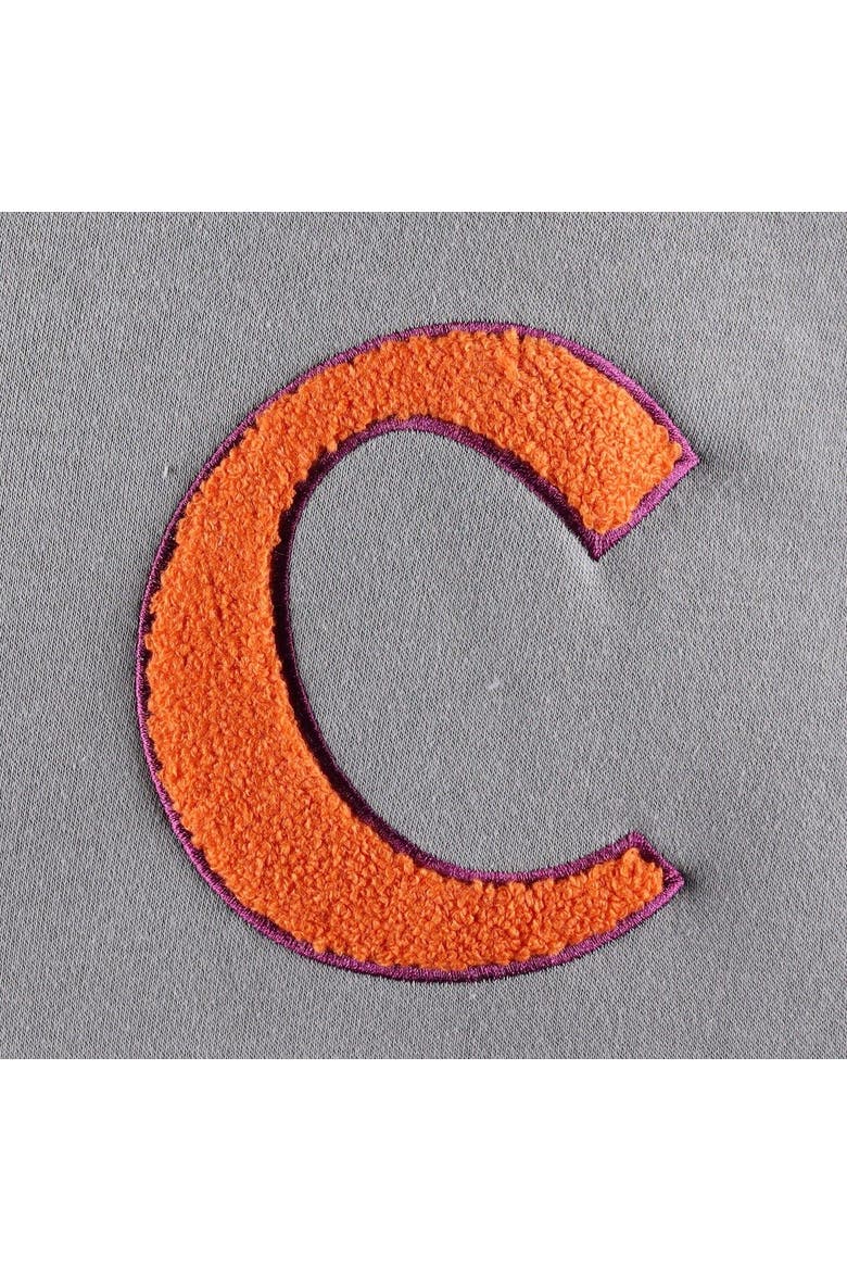 Women's Gameday Couture Gray Clemson Tigers Back To Reality Colorblock Pullover Sweatshirt, Alternate, color, Gray