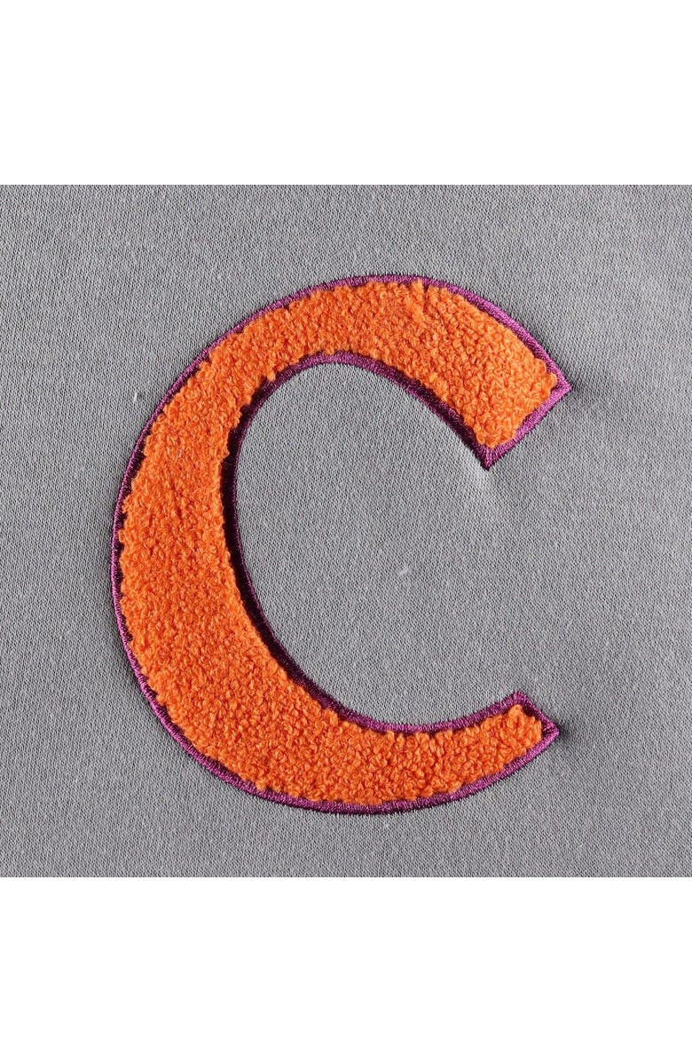 GAMEDAY COUTURE Women's Gameday Couture Gray Clemson Tigers Back To Reality Colorblock Pullover Sweatshirt, Alternate, color, Gray