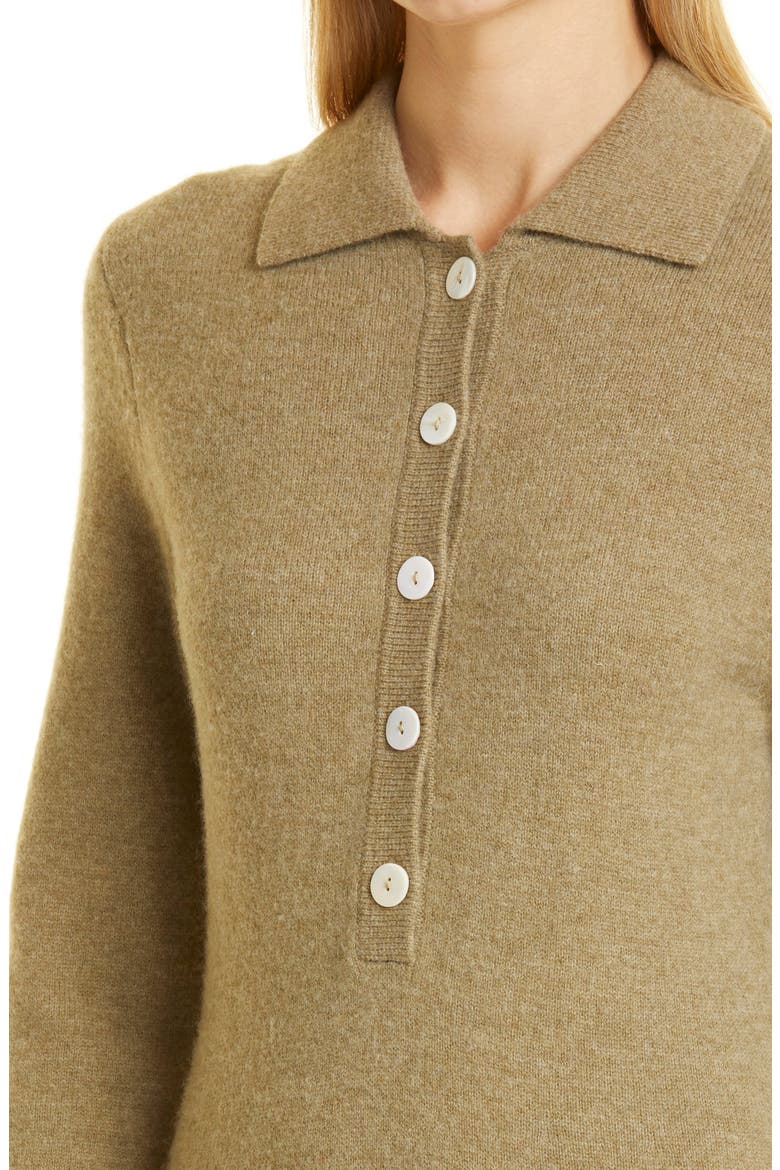Amarita Long Sleeve Wool Sweater Dress, Alternate, color, COVERT GREEN