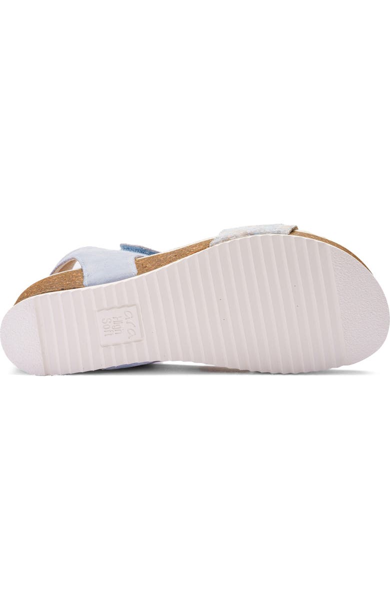 ara Nova Platform Wedge Sandal, Alternate, color, Cielo