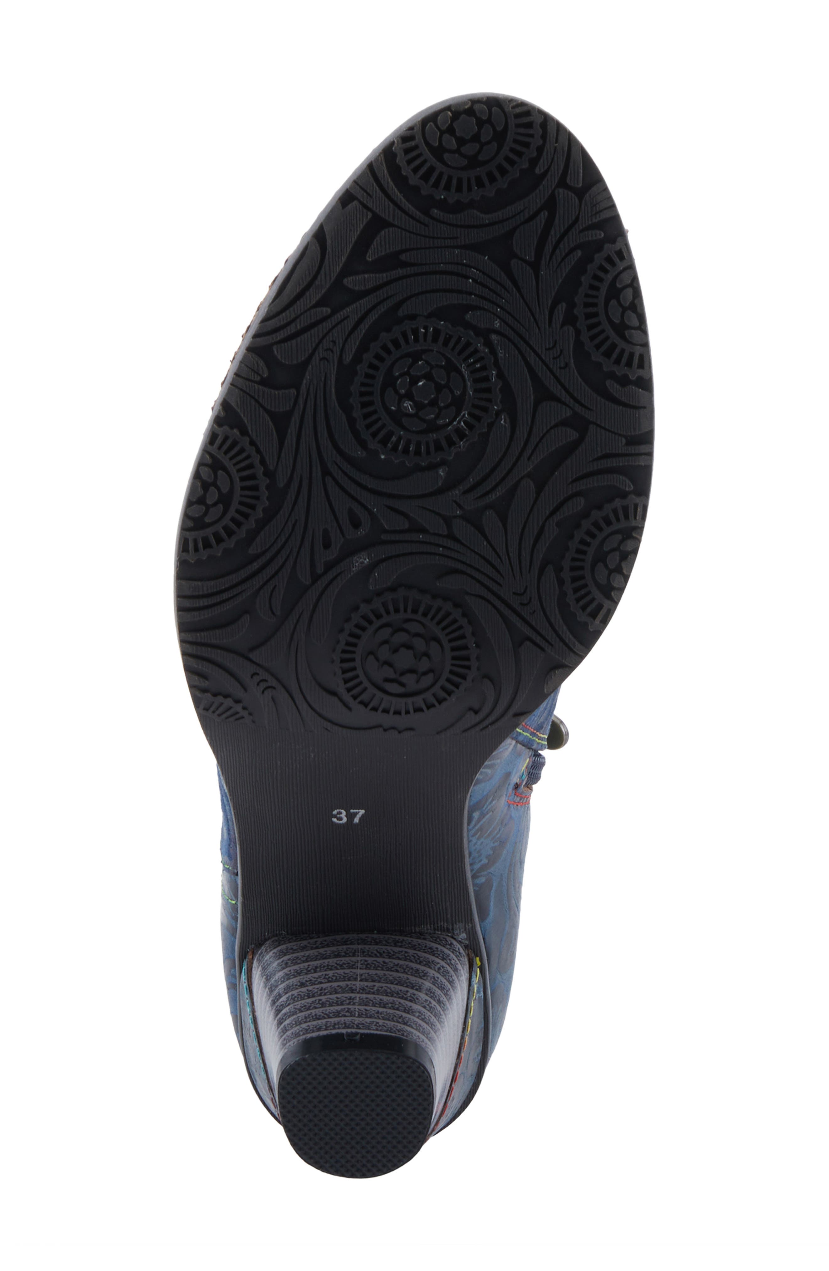 Antilles Flower Embossed, Alternate, color, BLUE